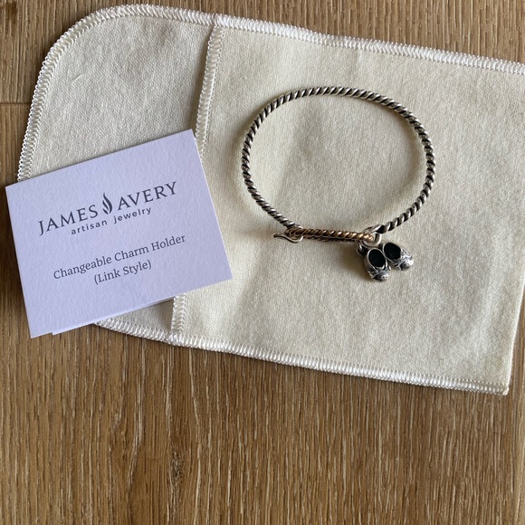 Silver Twisted Bracelet with Shoe Charms - Picture 7 of 14